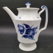 Antique c.1900 Royal Copenhagen Blue Flowers Vintage 8502 Coffee Pot - 5... - $39.59