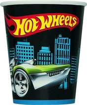 Hot Wheels Unique Paper Cups Birthday Party Supplies  9 oz 8 Per Package New - $4.25