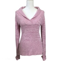 Derek Heart Womens Juniors Sweater Shirt Warm Pullover Rose Pink Size L - £9.99 GBP