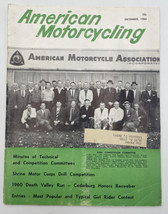 American Motorcycling Magazine December 1960 Death Valley Run Motorcycles - £11.26 GBP