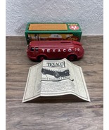 1934 Doodle Bug Diamond T Tanker Truck Texaco Red Die Cast Coin Bank KG - $376.79 MXN
