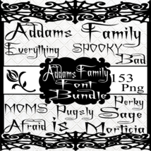 Addams Family Font Bundle Vol. 1 - £0.99 GBP