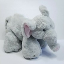 Excalibur Hotel Casino Plush Grey Elephant Stuffed Animal 12&quot; X 22&quot; Long Beanie - £19.71 GBP