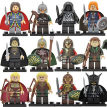 12pcs/set LOTR Sauron Ringwraith Haldir Theoden las Minifigures Toys Gift - £14.13 GBP
