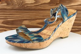 Bandolino Sz 8.5 M Blue Strappy Fabric Women Sandals BDNezra - £15.60 GBP