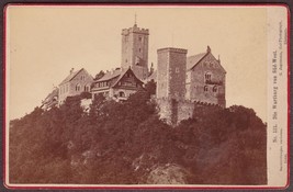 Wartburg Castle, Eisenach, Thuringia, Germany Antique Cabinet Photo, 1888 - $24.75