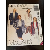 McCall&#39;s Misses Jacket Sewing Pattern Sz 10 - 14 5909 - Uncut - £8.05 GBP