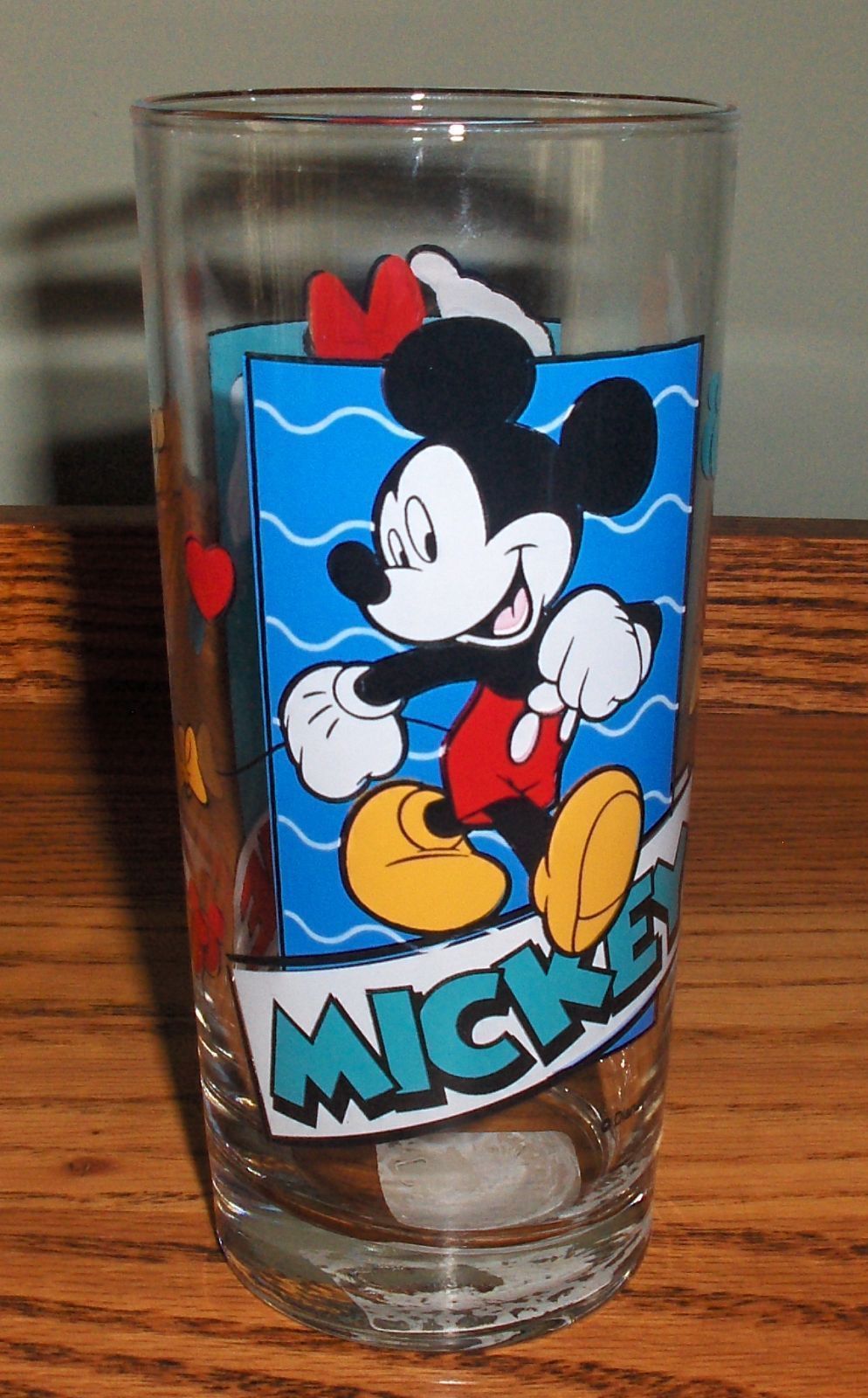 Vintage Anchor Hocking  Disney's Mickey and Minnie Mouse Glass W/Tag - $14.99