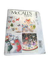 McCall&#39;s Crafts M6674 felt Christmas ornaments RETRO STYLE stockings Tre... - £6.19 GBP