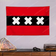 Netherlands Amsterdam 125-Year Anniversary Tapestry Poster Wall Tapestries - $20.78+