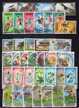 ZAYIX Mongolia Collection of Used Sets &amp; Singles Ducks Soccer Flowers 101623S79 - £7.82 GBP