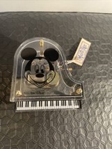 Schmid Mickey Mouse Grand Piano Music Box Plays MM Club Song Clear Lucite Piano - $26.81