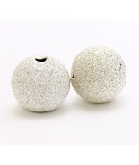 5 pcs  3 4 5 6 7 8  mm loose Sterling Silver Stardust Round Beads - $12.49 CAD