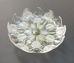 Cake Platter Bohemia Glass Crystal Clear Industries Czech Monrovia Collection - £34.16 GBP