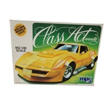  Mpc Class Act Corvette Model Kit In Yellow Big 1/20 Scale Rare Vintage 1-3752 - £36.08 GBP