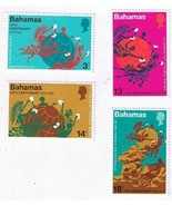 Stamps Bahamas UPU Universal Postal Union Centenary 1974 MLH - $1.37