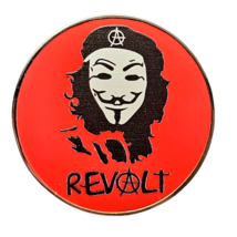 Spilla Anarchy Revolt Che Anonymous Vendetta Punk Rocker Emo Spilla in metallo - £5.51 GBP