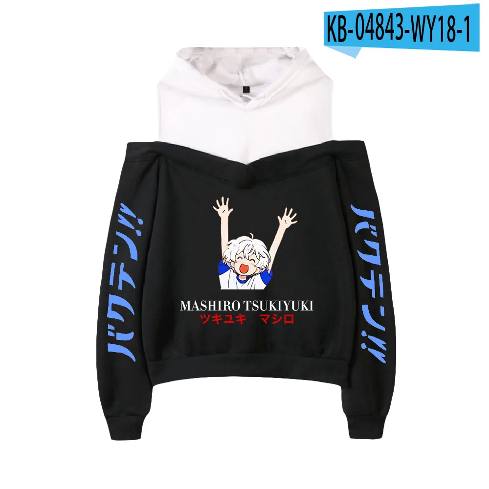 Primary image for Bakuten!! Girls off-the- Hoodies Spring Autumn Casual s Women Printing Halter To