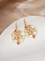 Red Chinese Dragon Earrings - £6.79 GBP