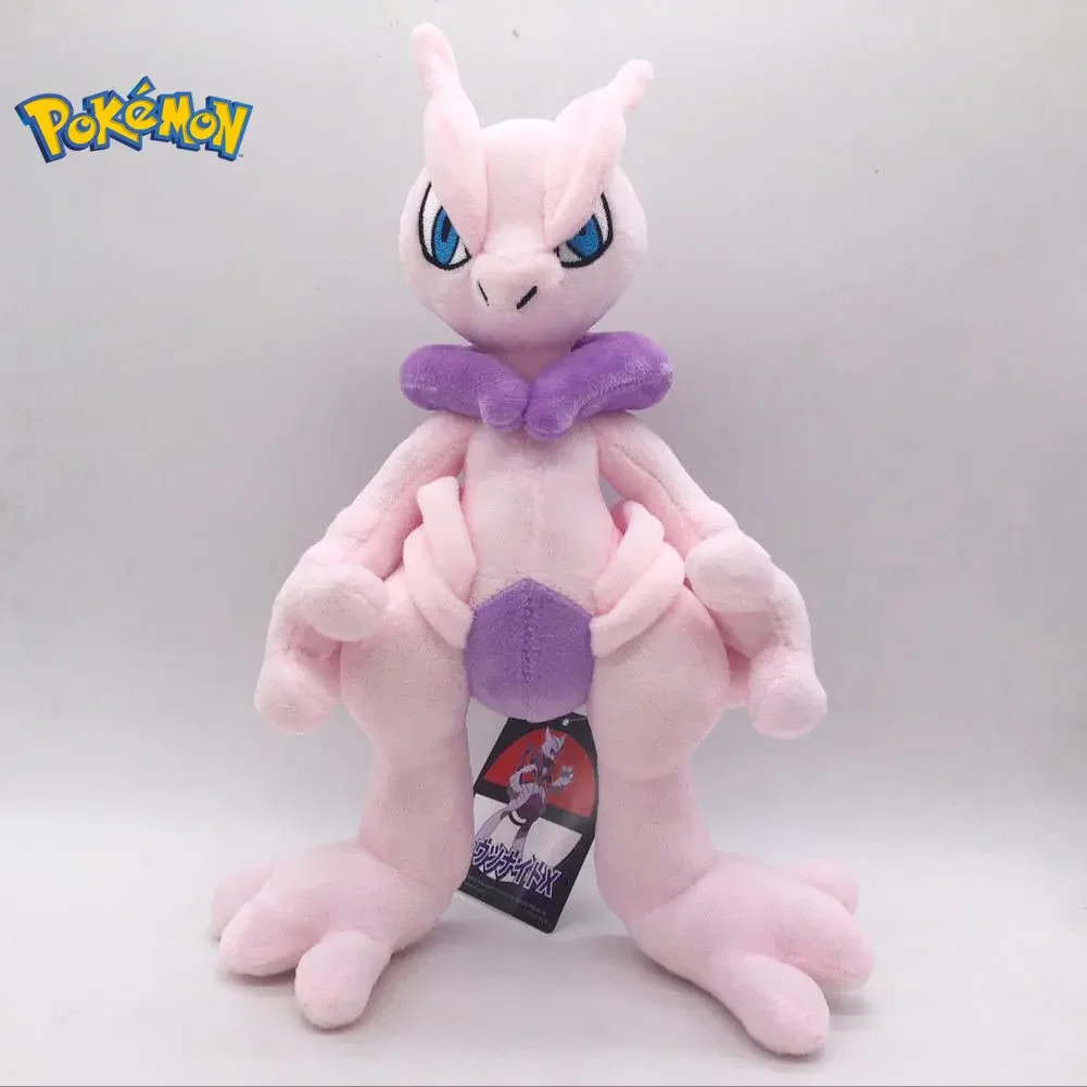 30cm Pokemon Mega Mewtwo X Plush Doll Cartoon Go dex Mew Plush Toys Soft Stuffed - £20.33 GBP