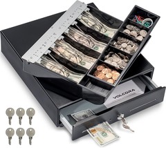 Volcora 13&quot; Cash Register Drawer For Point Of Sale (Pos) System With, Black - $57.97