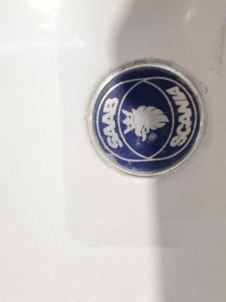 1985 1992 SAAB 9000 OEM Hood Panel White Minor Damage Item image 12