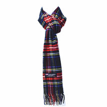 Black Red Stewart Cashmere Scarf Scarves Scotland Mens Womens - £11.00 GBP