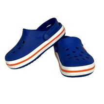 Crocs Classic Blue Bayaband Slip-On Clogs Comfort Sandals Boys Size 9 - £11.15 GBP