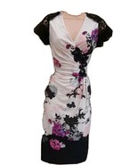 Phase Eight Size 8  Small Laced Bodycon Pencil Floral Crochet Dress Party - €18,48 EUR