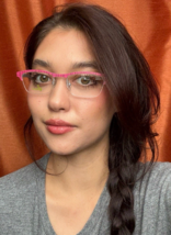 New Glacee 6652  51mm Semi-Rimless Pink Women&#39;s Eyeglasses Frame Korea - $559.30 MXN