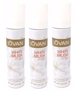 3 Bottles of Jovan White Musk Body Spray for Women (2.5 oz / 75 ml) - $63.88 CAD