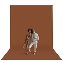 Limostudio 10 Ft. X 12 Ft. Brown Backdrop Screen, Soft Brown Background ... - £49.41 GBP