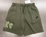 NWT Nike DQ4659-222 Men Sportswear Club Fleece Shorts Standard Fit Olive... - £23.55 GBP