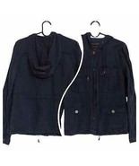 Sanctuary navy linen cargo jacket women’s XS - $77.42 CAD