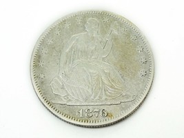 1876 Seated Liberty Half Dollar - £159.50 GBP