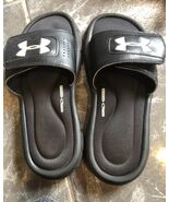 Under Armour Youth Slides Flip Flops 4-D Foam Size 4 Y Black - $149.23 MXN