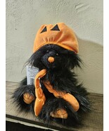 Charlie Bears Jack O Lantern Black Bear Pumpkin New with Tag Halloween 2... - $168.25