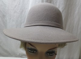 Vtg Womens Doeskin Bollman &amp; Co 100% Felt Wool Hat, Cloche Gray - £15.84 GBP