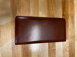 Vintage Barrington Brown Mens Breast Pocket Wallet Passport Leather Travel - £32.30 GBP