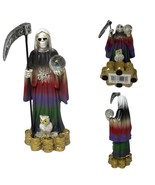 Santa Muerte 5&quot; Statue 7 Colors | Holy Death Grim Reaper Figurine w/ Coi... - $26.72