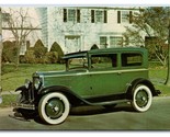 1929 Chevrolet Tudor Roaring 20s Auto Museum Wall NJ UNP Chrome Postcard... - $3.91
