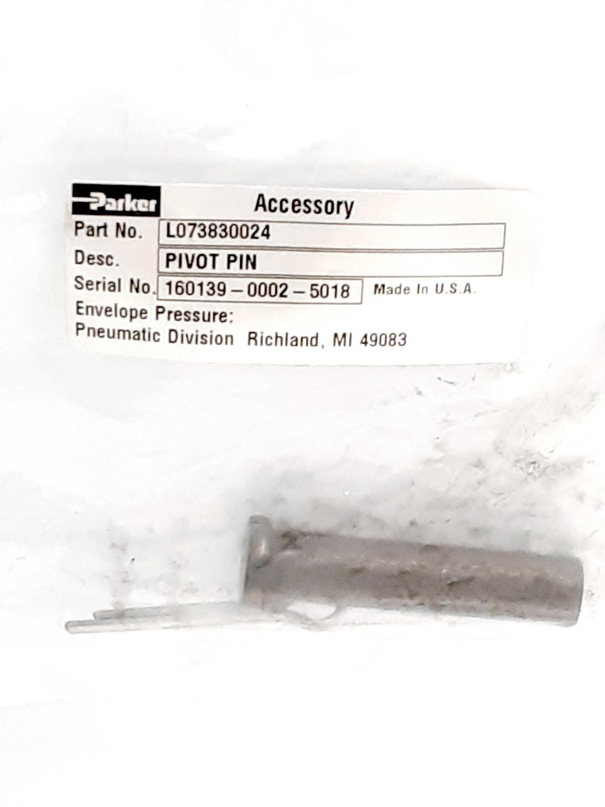 Parker L073830024 Pivot Pin  - $7.99