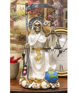 Ebros White Robe Holy Death Santa Muerte Day of The Dead Protection Figu... - £36.96 GBP