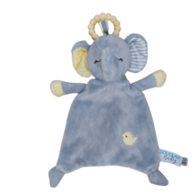 Douglas Baby Joey Elephant Teether Sshlumpie Lovey Knotted Gray Yellow Plush - £9.33 GBP