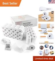 50 Rolls 2 1/4" x 230' Thermal Paper, POS Receipt Paper for Retail Busin... - $141.15