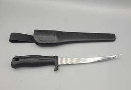Vintage Normark Finland Stainless Fillet Knife with hard plastic sheath ... - £22.08 GBP