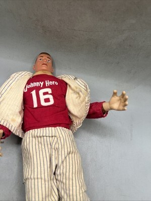 Vintage Rosko Johnny Hero Doll Action Figure 1960's RARE Yankees Baseball 13” Item image 2
