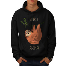 Wellcoda Sloth Spirit Animal Mens Hoodie, Cute Casual Hooded Sweatshirt - £25.79 GBP+