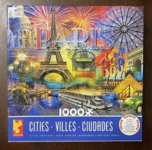 Ceaco PARIS Cities Jigsaw Puzzle 1000 Pieces Plus Bonus Poster 27” x 20” - £16.34 GBP