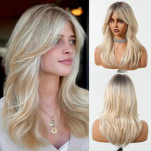Golden Blonde Mixed Synthetic Wig for Women with SWLC1263-1BL20 China Ma... - $48.51